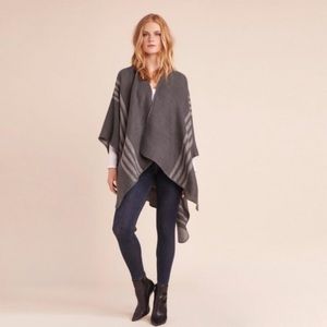 BB Dakota Grey Reversible Poncho